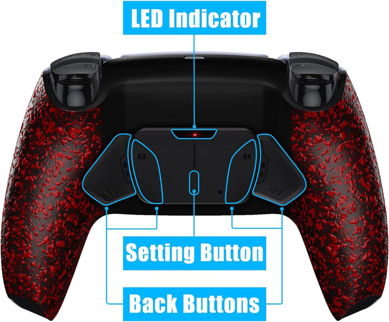 eXtremeRate Programmierbar RISE4 Remap Kit für ps5 Controller BDM-030/040,Remap Board&Rückplate Gehä