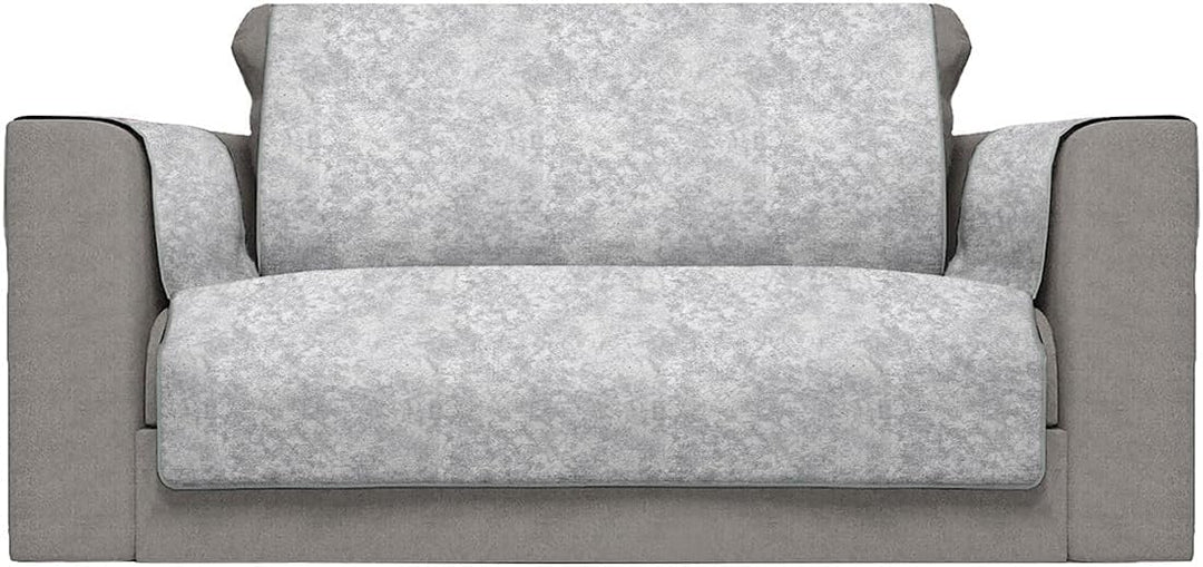 Italian Bed Linen “Glamour” rutschfest Sofa Abdeckung, Hell grau, 2 Plätze 2 Plätze Hell Grau, 2 Plä