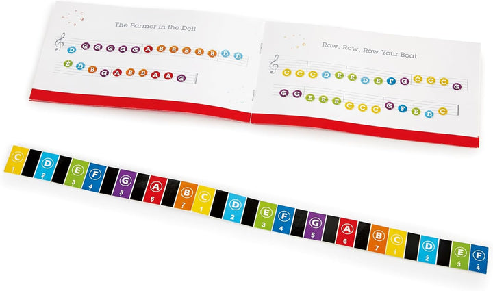 Hape Spielzeug-Klavier | Mit 18 Tasten, Musikinstrument für Kinder aus Holz, Rot