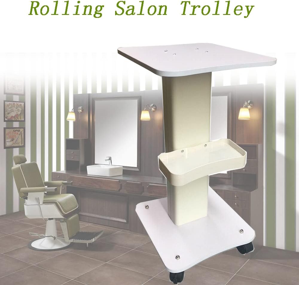 Lfhelper tragbar Salonwagen, Beauty Salon Trolley, ABS Beauty Friseur SPA Rollwagen, Salon Rollwagen