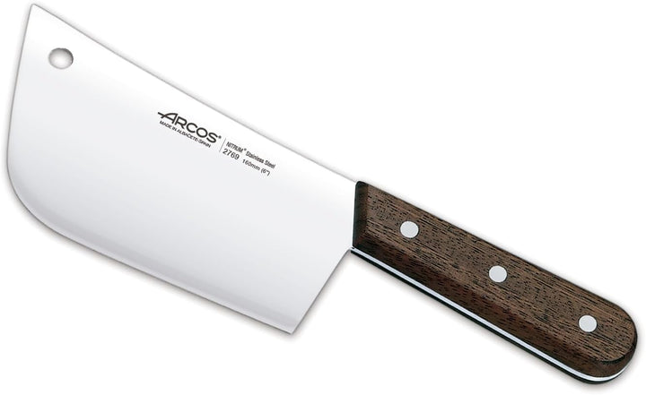 Arcos Serie Atlantico - Hackmesser - Klinge Nitrum Edelstahl 160 mm 310 gr - HandGriff Jatoba Holz F