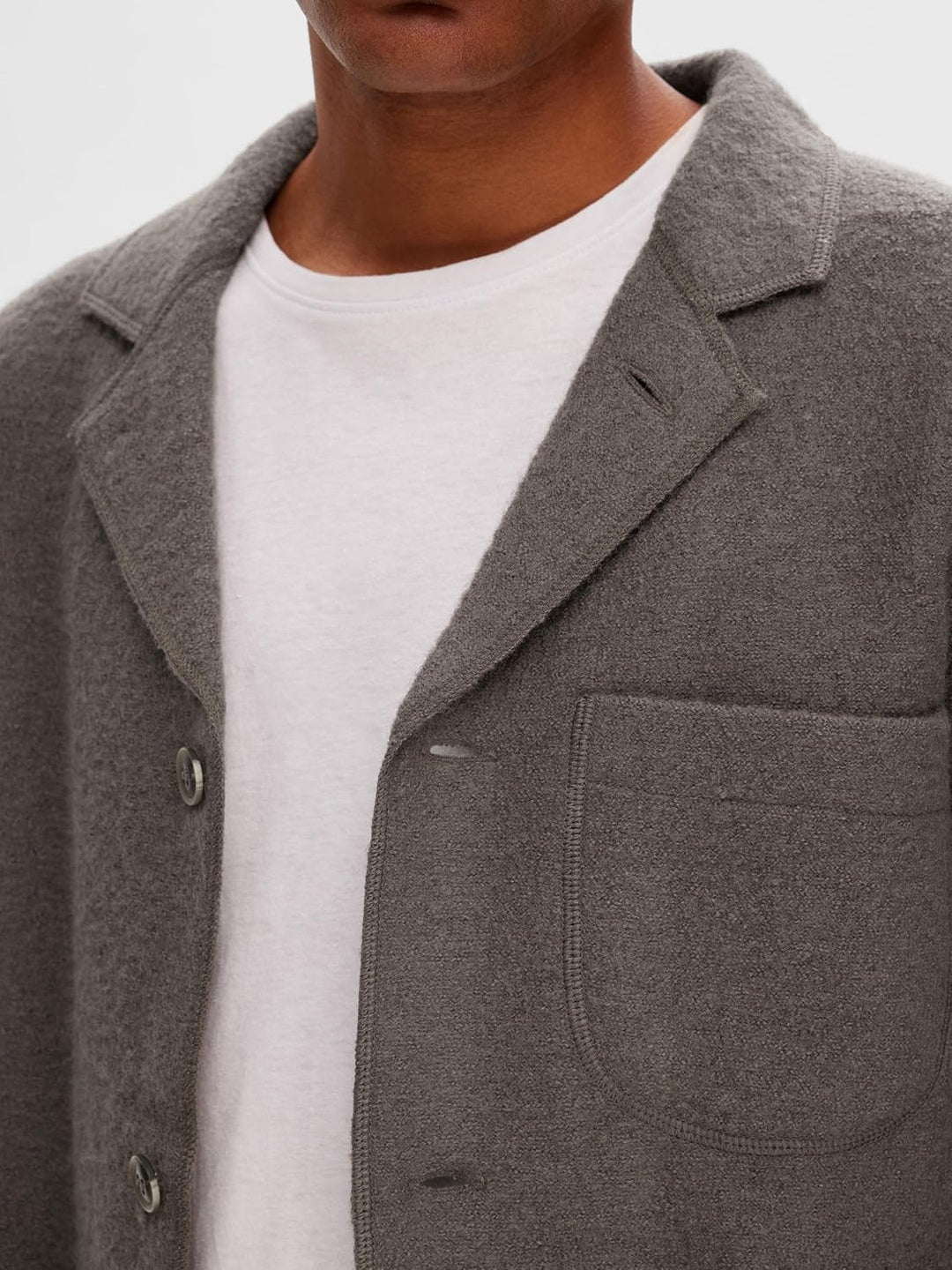 Selected Homme Male Blazer Woll XL Morel, XL Morel