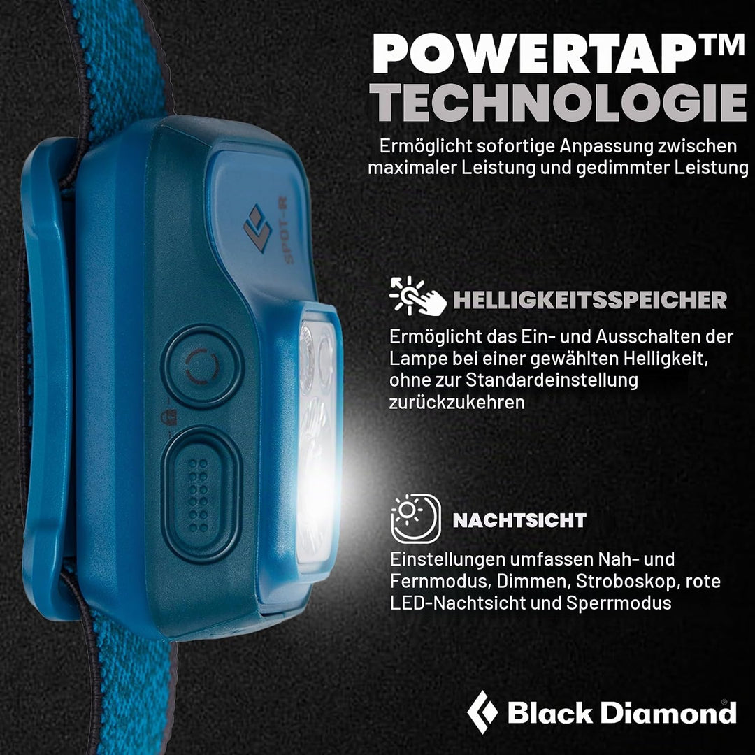 Black Diamond Spot 400-R Stirnlampe Kopflampe Azul One Size, Azul One Size