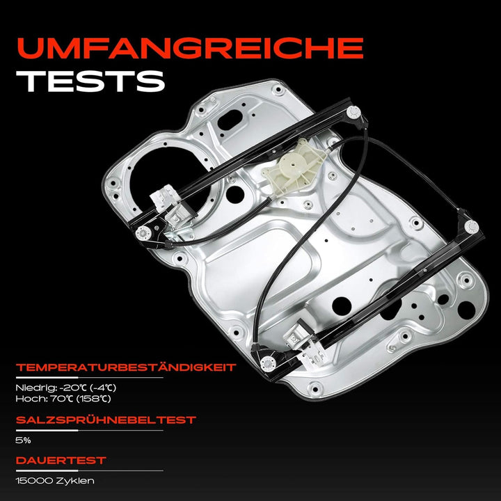 Frankberg Fensterheber Mit Metallplatt Vorne Links Kompatibel mit Caddy III 2K 2C Alle Motoren Kaste