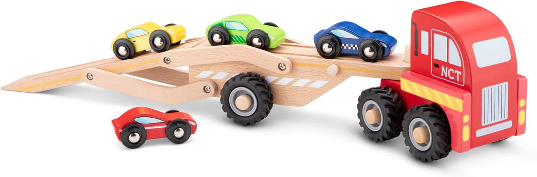 New Classic Toys NCT1960 Autotransporter inklusive 4 Fahrzeugen Transporteur de voitures, Transporte