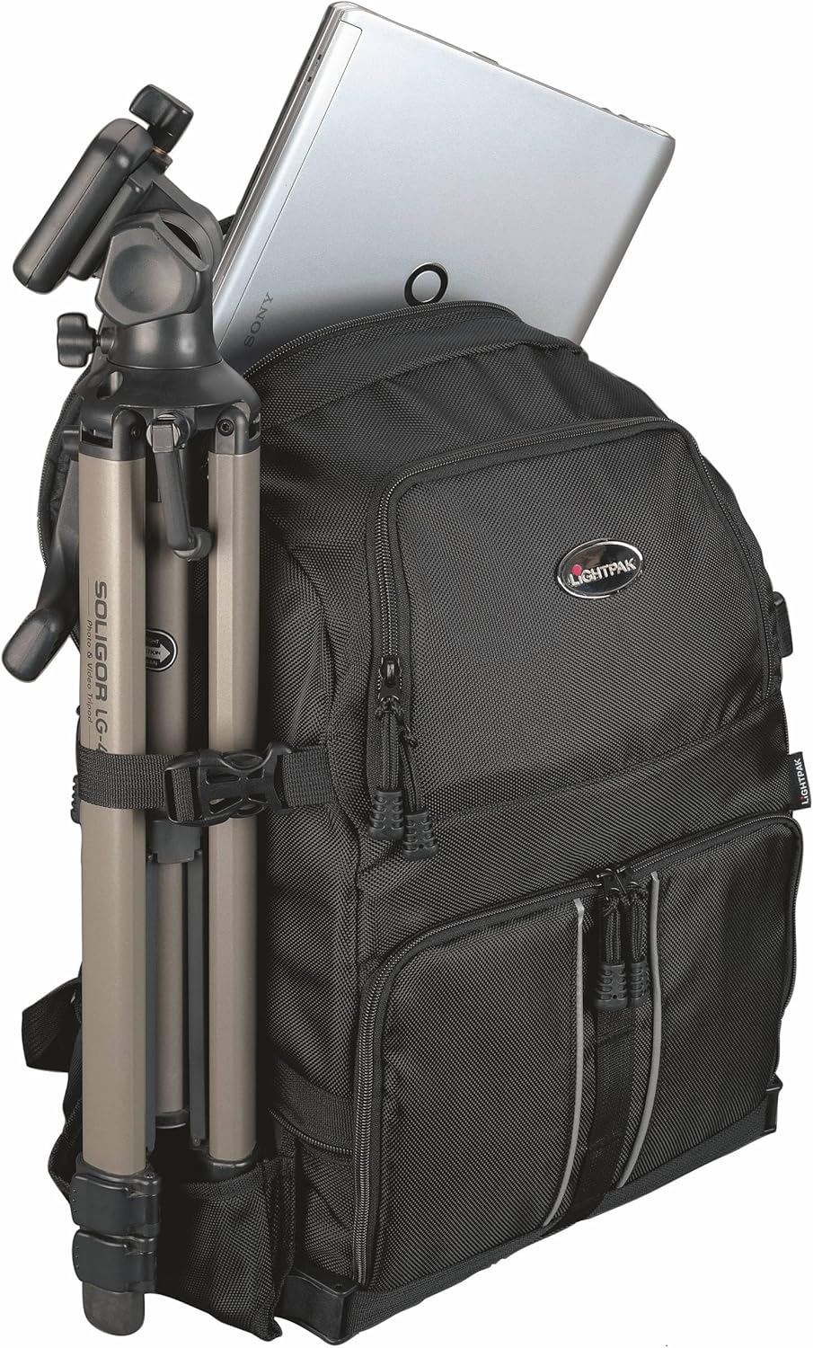 Lightpak - 46506 - Profi Fotorucksack für D-SLR mit Laptopfach, Nylon, schwarz