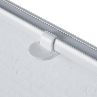 OBdeco Plissee Rollo Klemmfix ohner Bohren lichtdurchlässig Crushed Optik Faltrollo für Fenster und