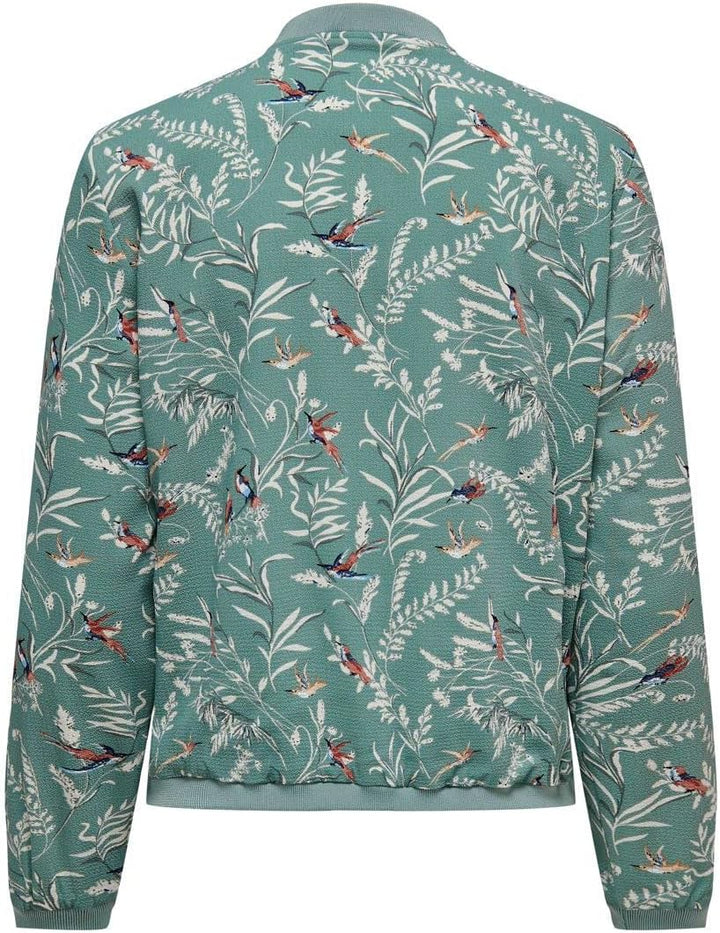 ONLY Damen Onlvic Bomber Jacket AOP Ptm Bomberjacke 34 Chinois Green, 34 Chinois Green