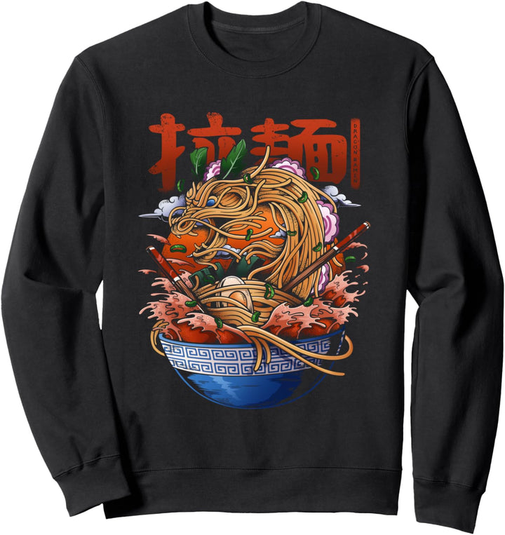 Ramen Dragon Japanese Ramen Noodles Anime Foodie Gift Sweatshirt
