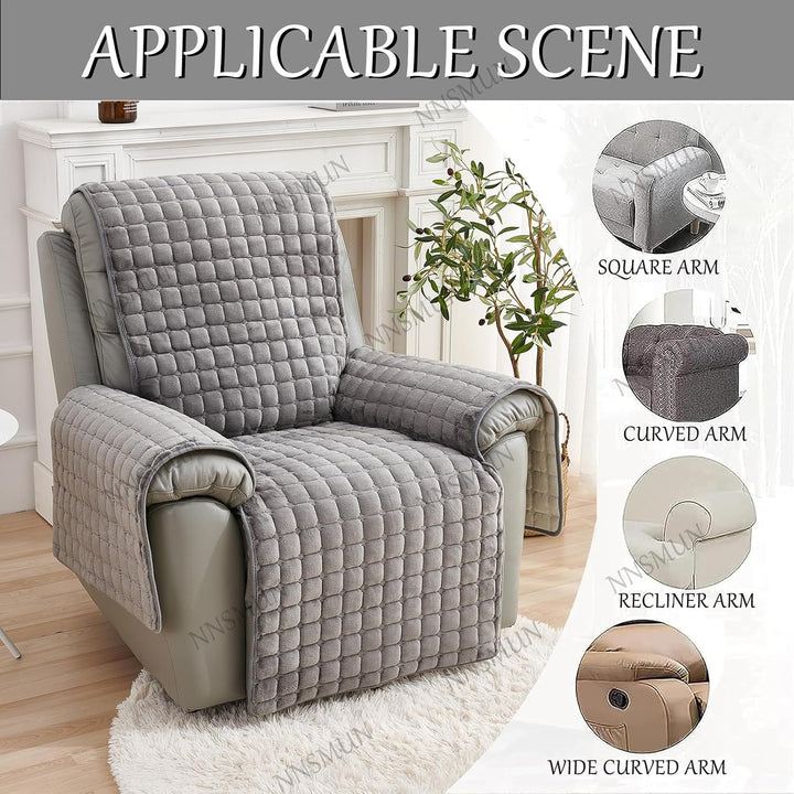 Sofa Armlehnenbezüge, Sesselschoner Sesselauflage, Fernsehsessel Schutzbezug Anti-Rutsch, Relaxsesse