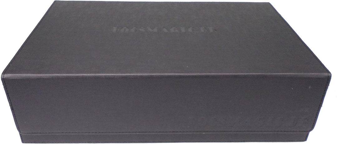 docsmagic.de Premium 3-Row Trading Card Storage Box Black + Trays & Divider - MTG PKM YGO - Sammelka