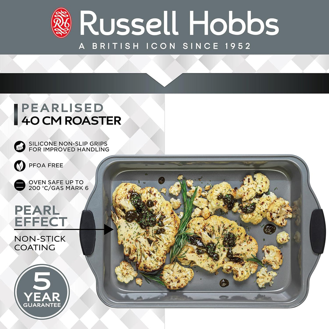 Russell Hobbs Backblech 40-cm-Bräter Backblech, Backform, Backofenform, Kuchenform mit Antihaftbesch