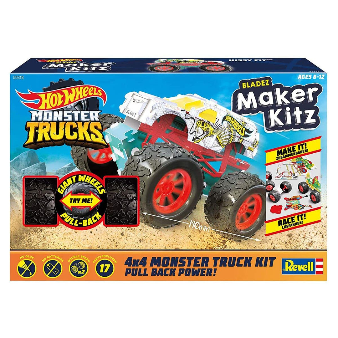 Revell 50318 Monster Truck Hissy Fit, Spielzeugauto 1:32 mit Sprungschanze Hot Wheels Maker Kitz-zus