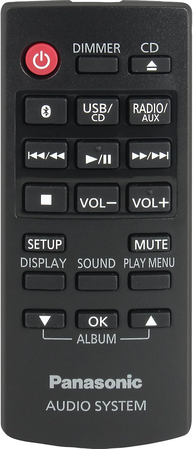 Panasonic SC-HC304EG-R Design-Stereo mit Digital DAB+ (Bluetooth, UKW, , CD, Micro- mit 20 Watt RMS)