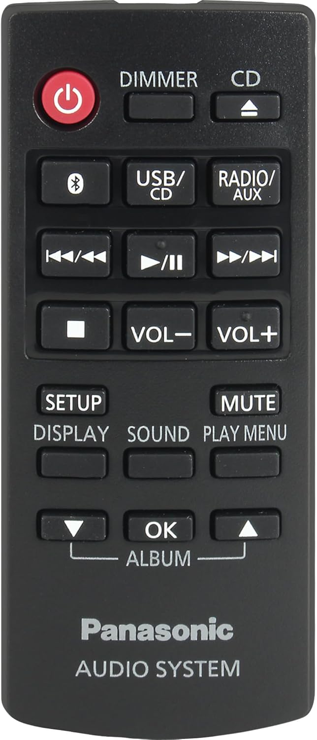 Panasonic SC-HC304EG-R Design-Stereo mit Digital DAB+ (Bluetooth, UKW, , CD, Micro- mit 20 Watt RMS)