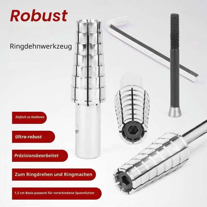 Luntfeiy Erweiterbarer Ringdorn Aus Edelstahl mit Sechskantschlüssel, Robustes Ringformwerkzeug zum