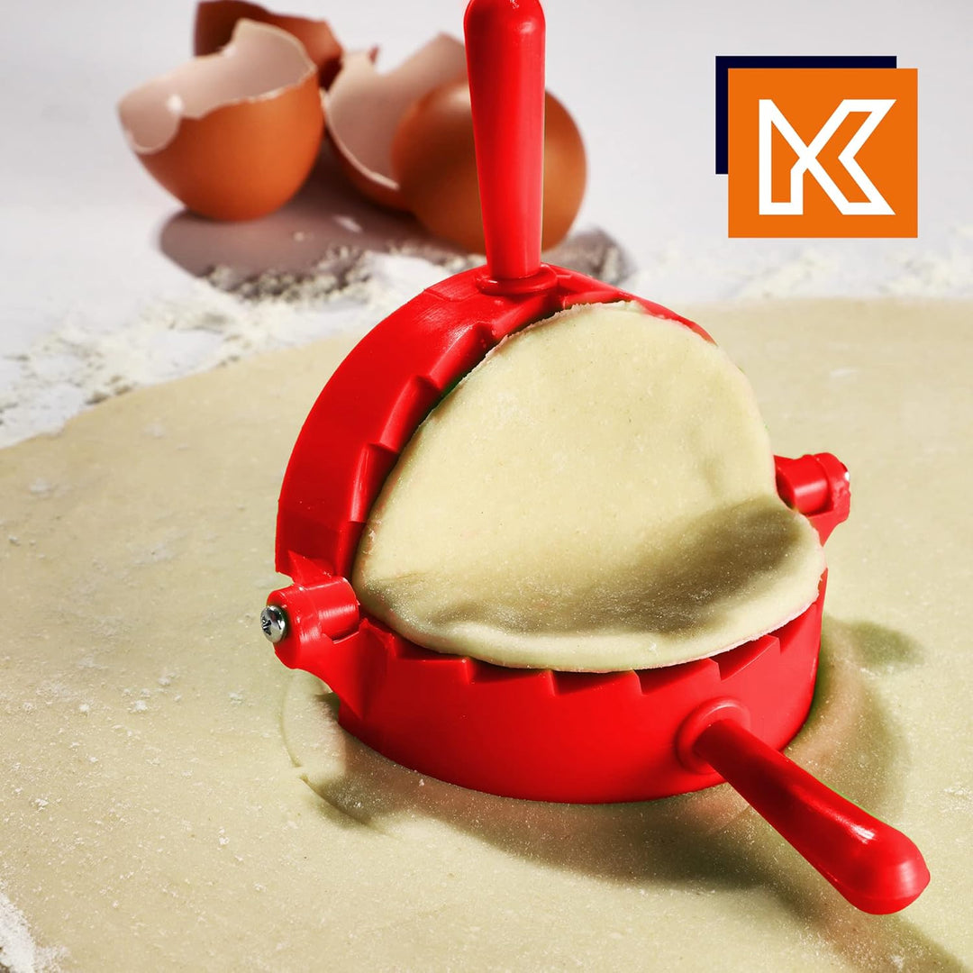KADAX Teigtaschenformer, Rote/Grüne Form für Teigtaschen und Ravioli, Pierogi-Maker, Knödel Ausstech