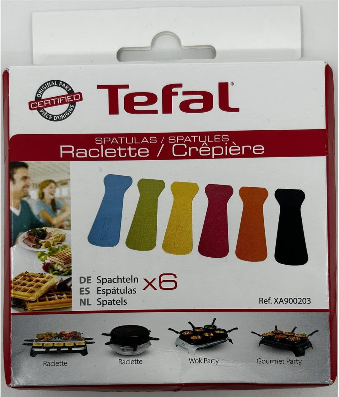 Tefal XA900203 Raclette-Schaber, 6 Stück