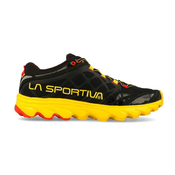 LA SPORTIVA Herren Helios SR Schuhe Trailrunningschuhe 38.5 EU Black Yellow, 38.5 EU Black Yellow