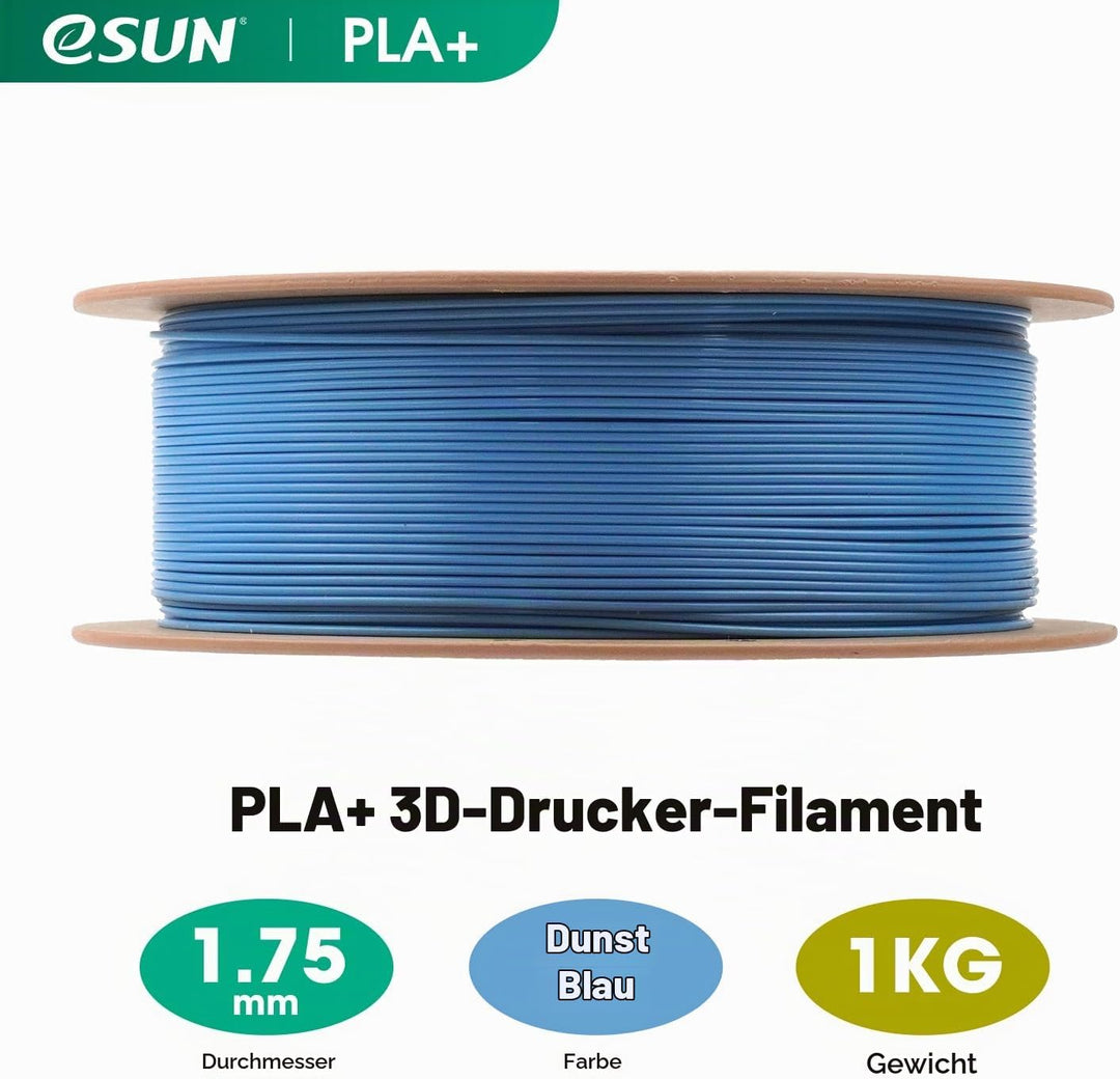 eSUN PLA+ Filament 1.75mm, 3D Drucker Filament PLA Plus, Massgenauigkeit +/- 0.03mm, 1kg Spule (2.2