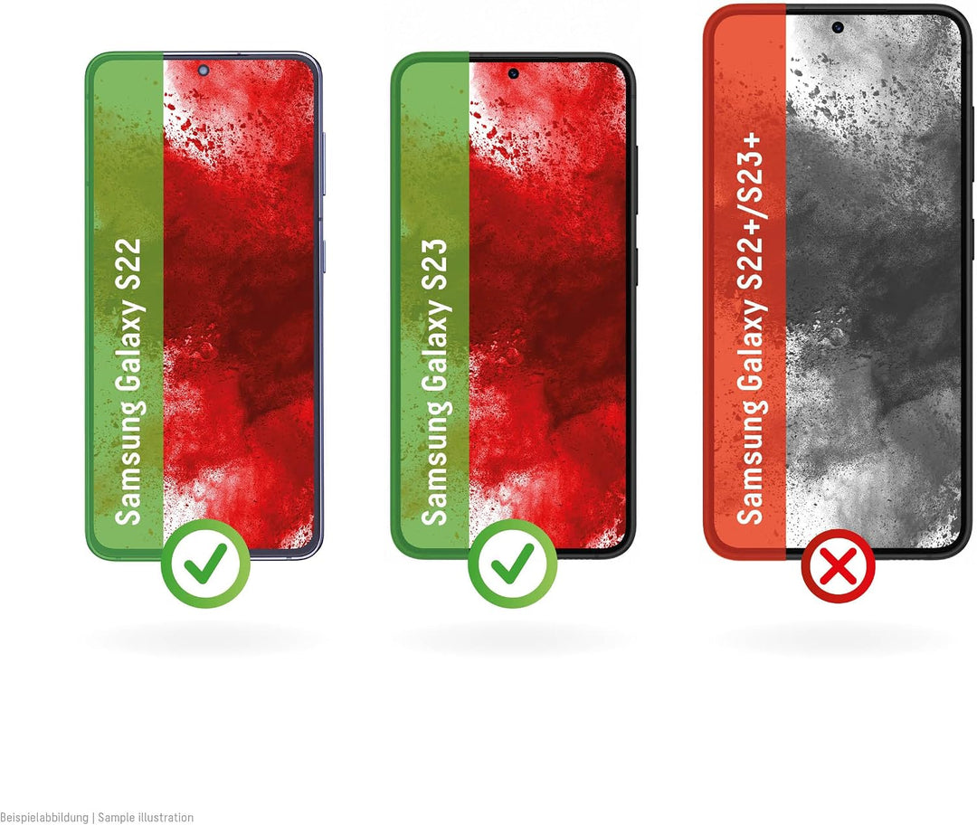 Displex Displayschutzglas für Galaxy S22/S23 Real Glas 10H | Displayschutzfolie aus 10H Echtglas: kr
