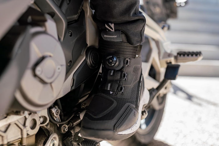 SHIMA TAKESHI, Motorradschuhe für Männer - Verstärkte Strassenreitschuhe mit ATOP-Verschlusssystem,