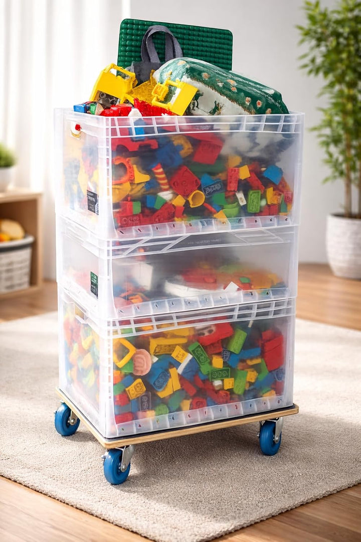 (2er-Set) Möbelroller/Transporthilfe | 60 × 40 cm | je 500 kg | Kompakt, stabil, bodenschonend – für
