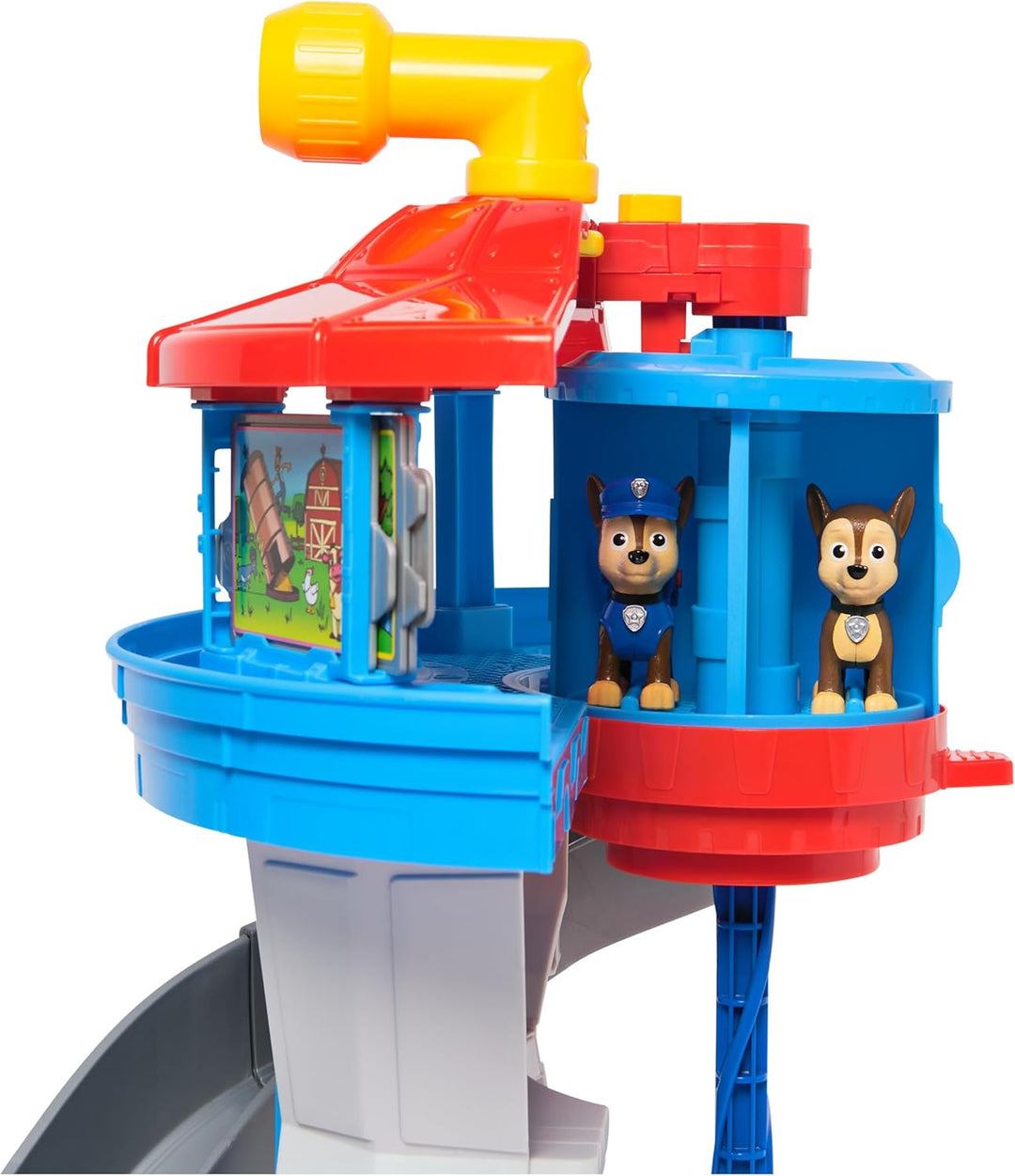 PAW PATROL - Lookout Tower (2025), über 50 cm hoch, Hauptquartier Spielset mit 1 Basis Polizei-Fahrz