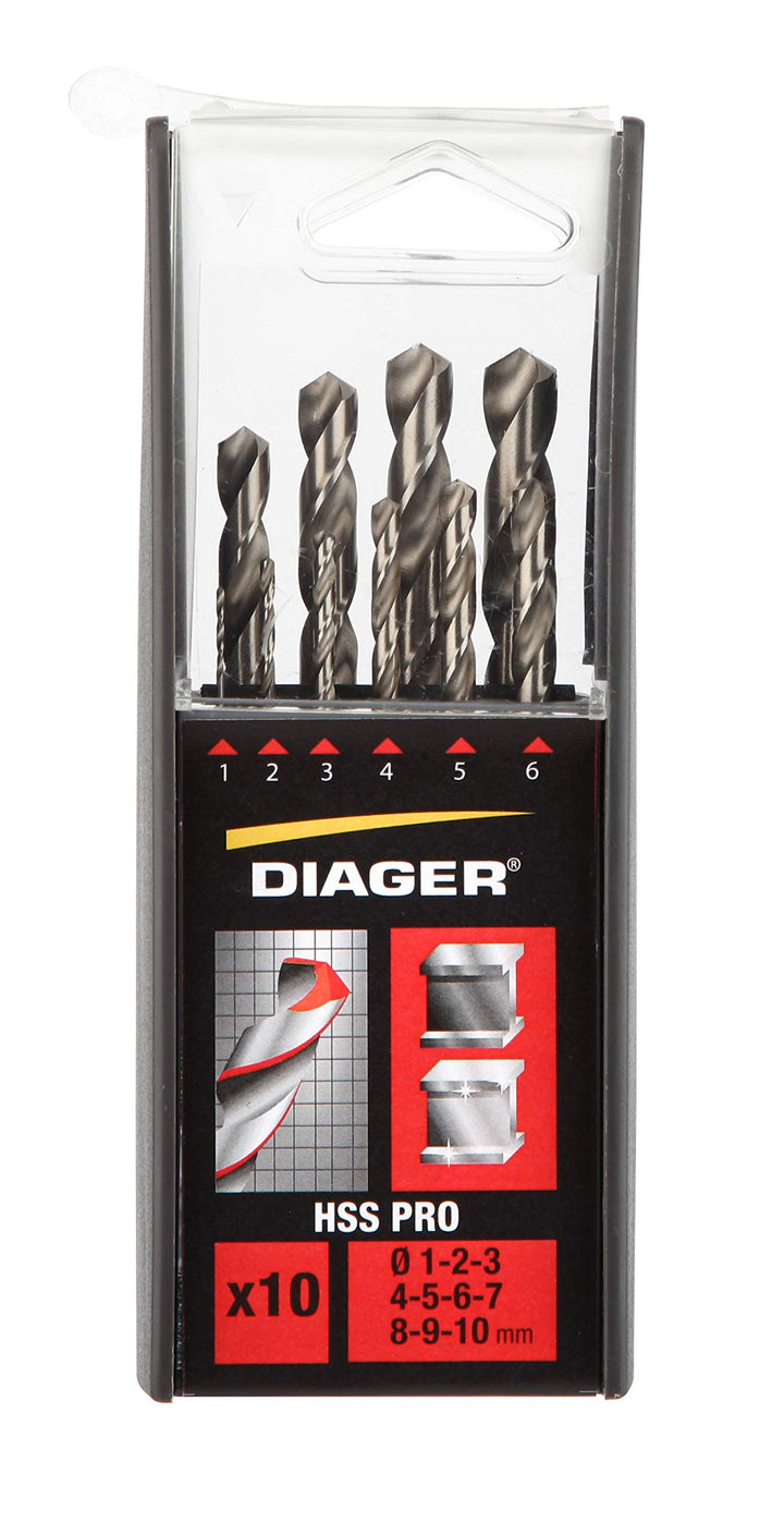 JUEGO DUO 10 PIEZAS HSS PRO 1-10 Coffret 10Pcs 1-10, Coffret 10Pcs 1-10