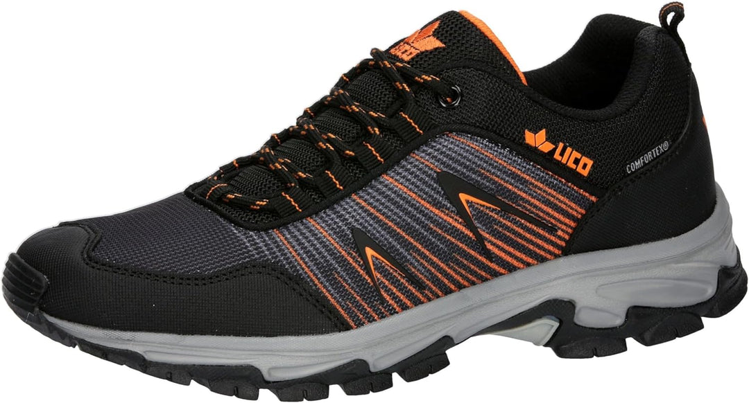 Lico Unisex Gander Traillaufschuhe 36 EU Schwarz Marine Orange, 36 EU Schwarz Marine Orange