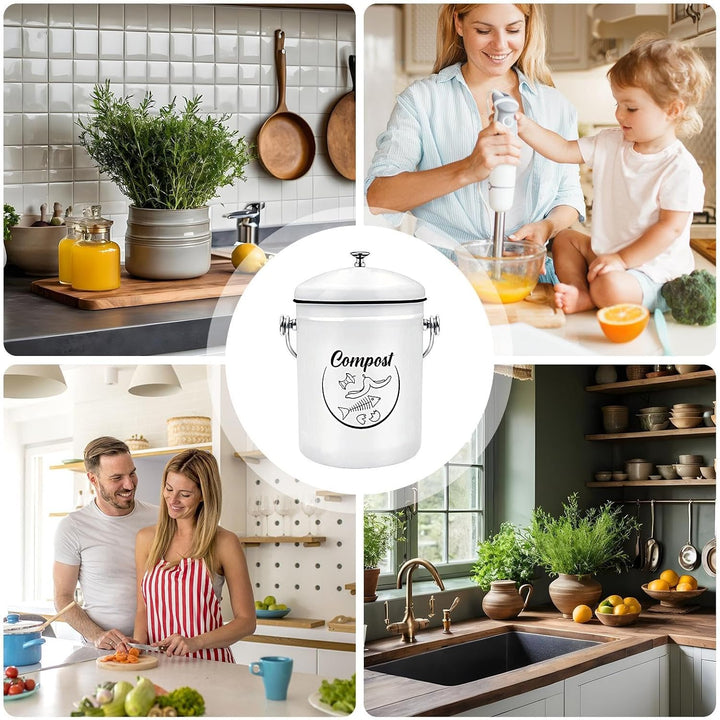 Counter -Kompostbehälter, Küchenthekekompost -Bucket | 5l Geruchsbeständiger Mülleimer Küchenkompost
