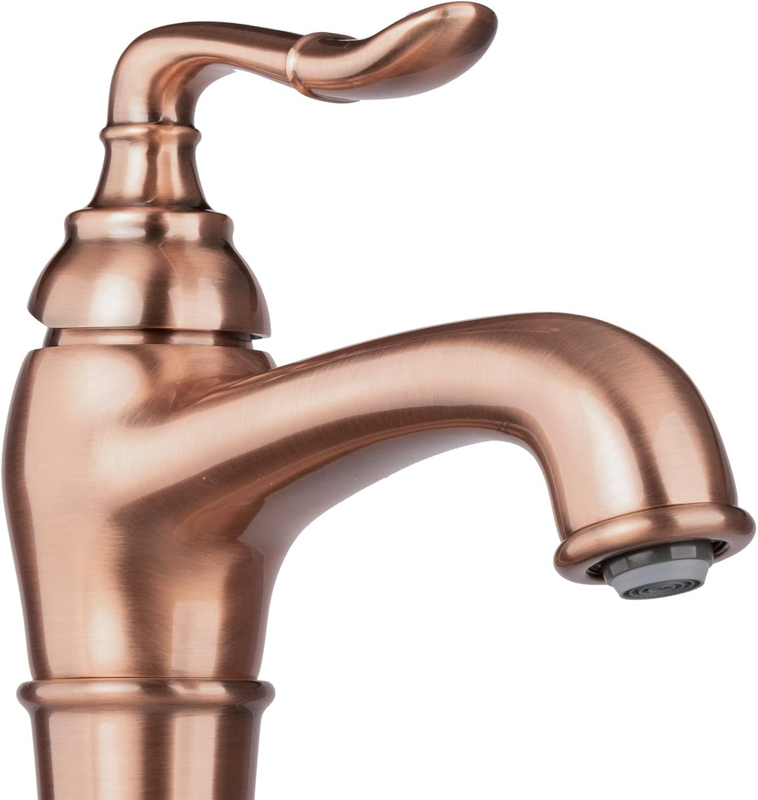 PaulGurkes Unterputz Duschsystem Set Kupfer Rote Bronze Regendusche, Ares & Kronos:Waschtischarmatur
