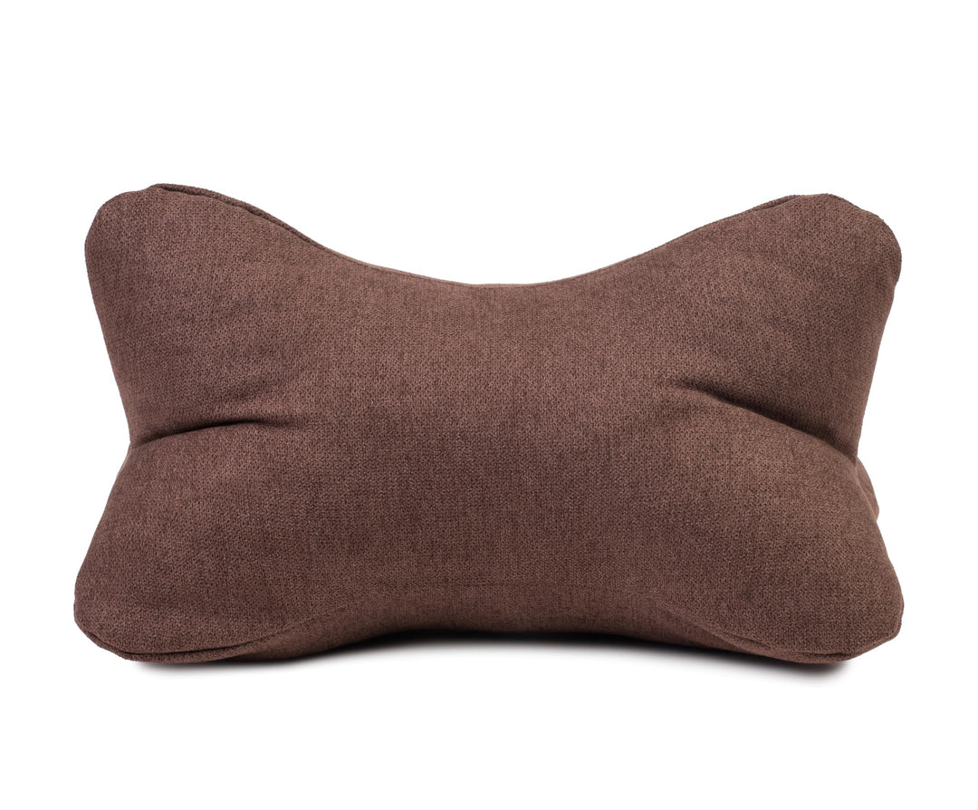Gözze - Kuschelweiches Lesekissen Darco, Ideal als Sofakissen oder Leseknochen, 40 x 25 cm - Schoko,