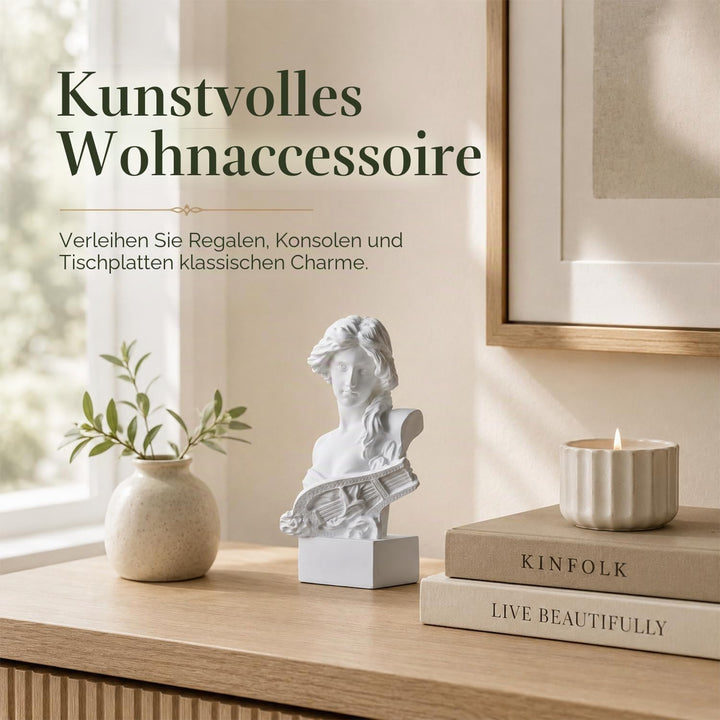 LCCCK 15.2 cm H Weiss Aphrodite Statue Skulptur, Harz Griechische Mythologie Büste Statue, für Koket