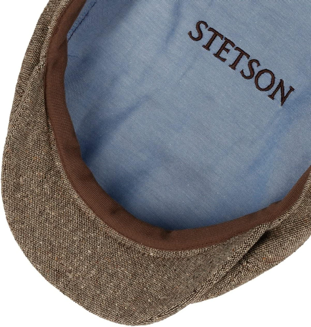 Stetson Donegal Colour Spots Flatcap - Zeitlose Schirmmütze - Klassische Form - Cap in Seiden-Wollmi