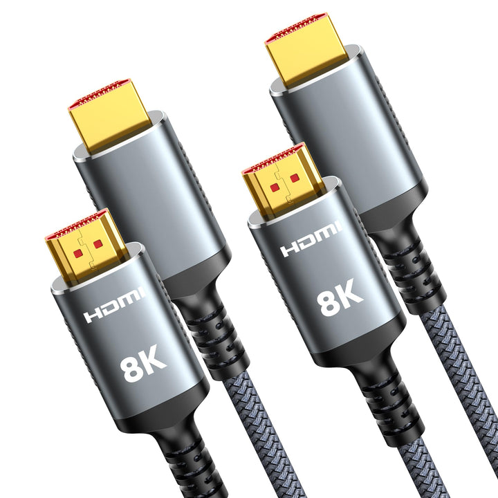 Highwings HDMI Kabel 5Meter 8K 2 Stück, HDMI 2.1 Kabel 48Gbps Ultra Highspeed 8K@60Hz 4K@120Hz 7680P