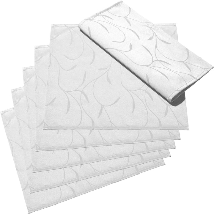 Erwin Müller Serviette, Stoffserviette 6er-Pack, Remscheid weiss Grösse 40x40 cm - mit Fleckschutz a