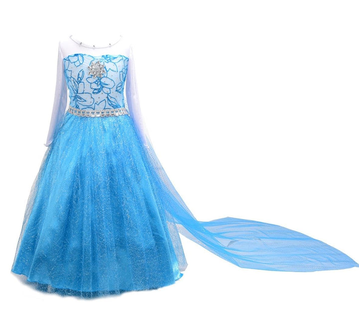 Lito Angels Prinzessin Kleid mit Schleppe und Accessoires für Kinder Mädchen, Kostüm Verkleidung Lan