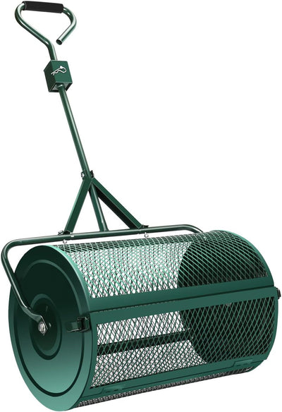 Kompoststreuer, Kompost-Streuer Torfmoos-Streuer mit Schwamm Griff, für Rasen und Garten, Gartenstre