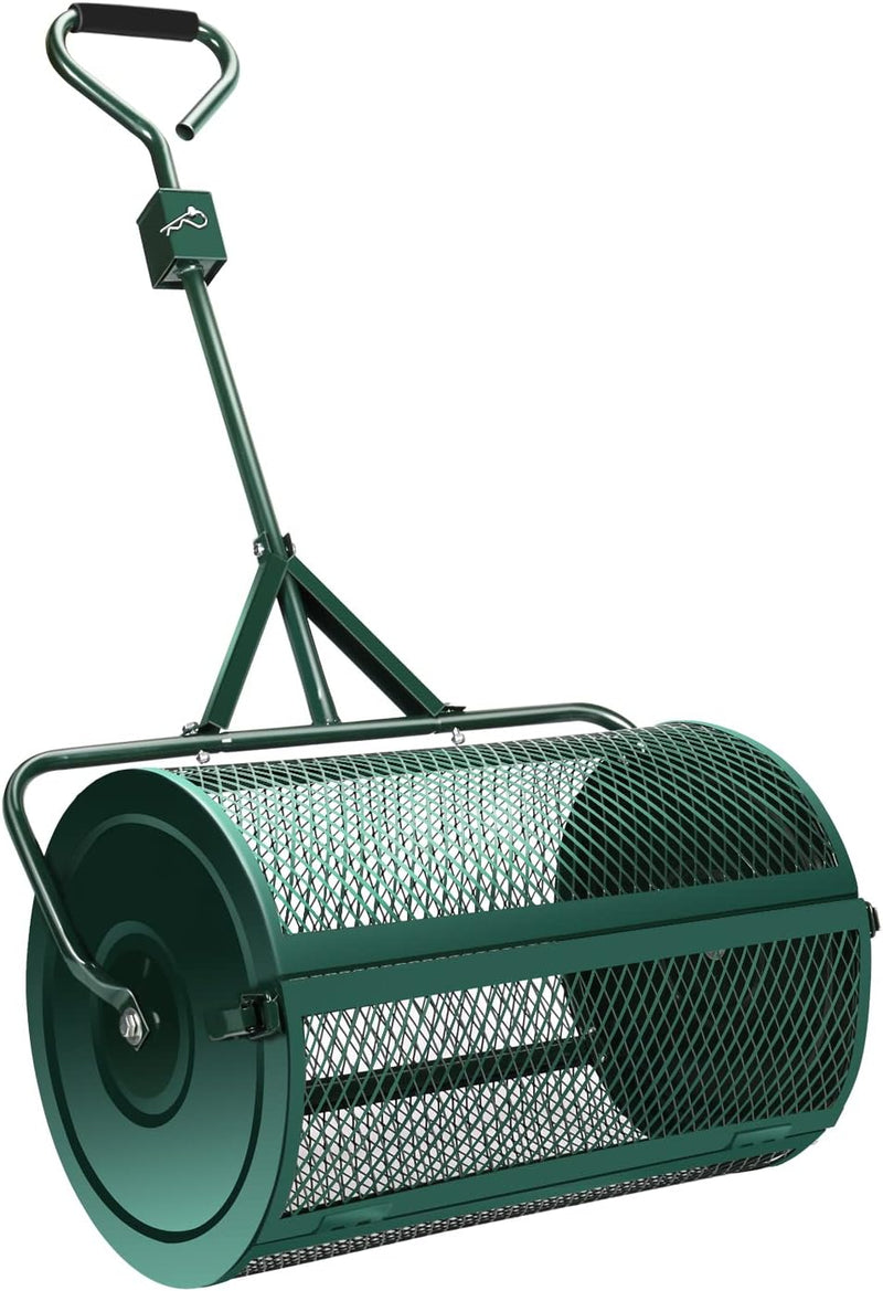 Kompoststreuer, Kompost-Streuer Torfmoos-Streuer mit Schwamm Griff, für Rasen und Garten, Gartenstre