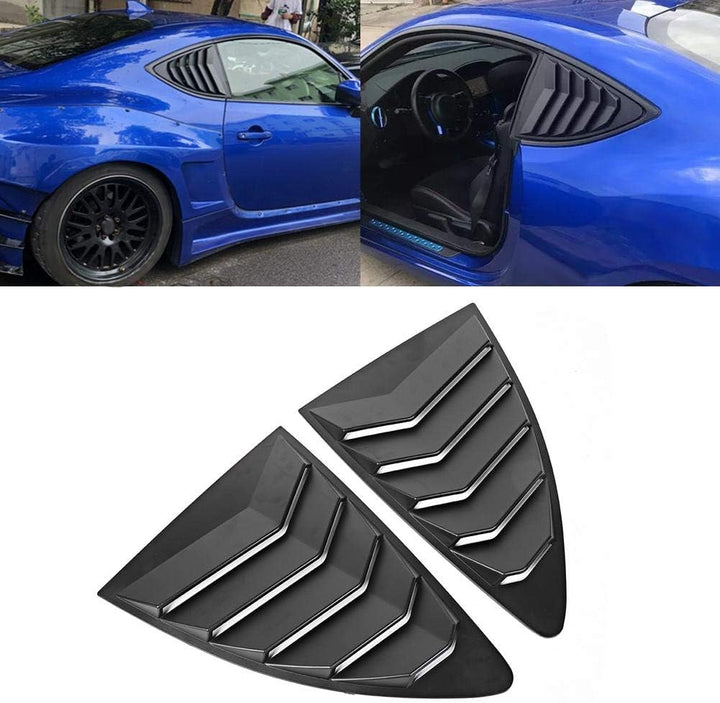 KIMISS Seitenfenster Luftschlitze, 2 Stück ABS Heckscheiben Luftschlitze Spoiler Panel Fit für 86 GT