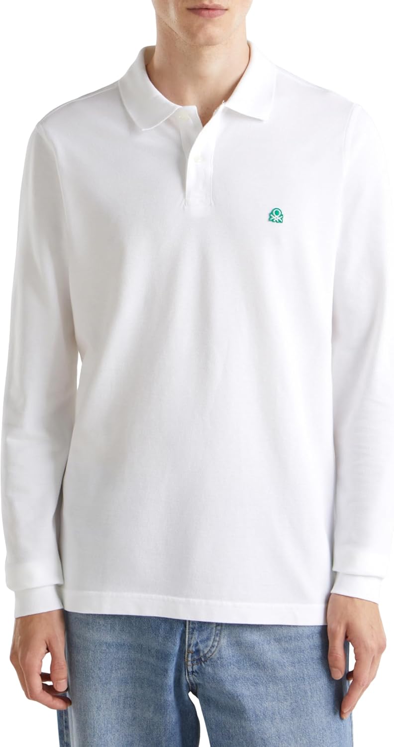 United Colors of Benetton Herren Polohemd XS Weiss 101, XS Weiss 101