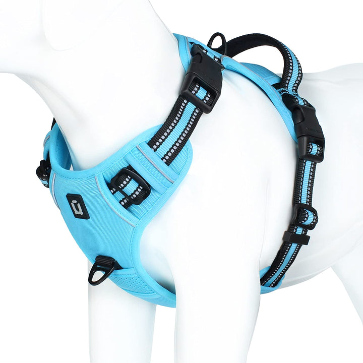 Hundegeschirr No-Pull für Kleine, Grosse und Mittelgrosse Hunde - Weich, Atmungsaktiv, Einstellbar,
