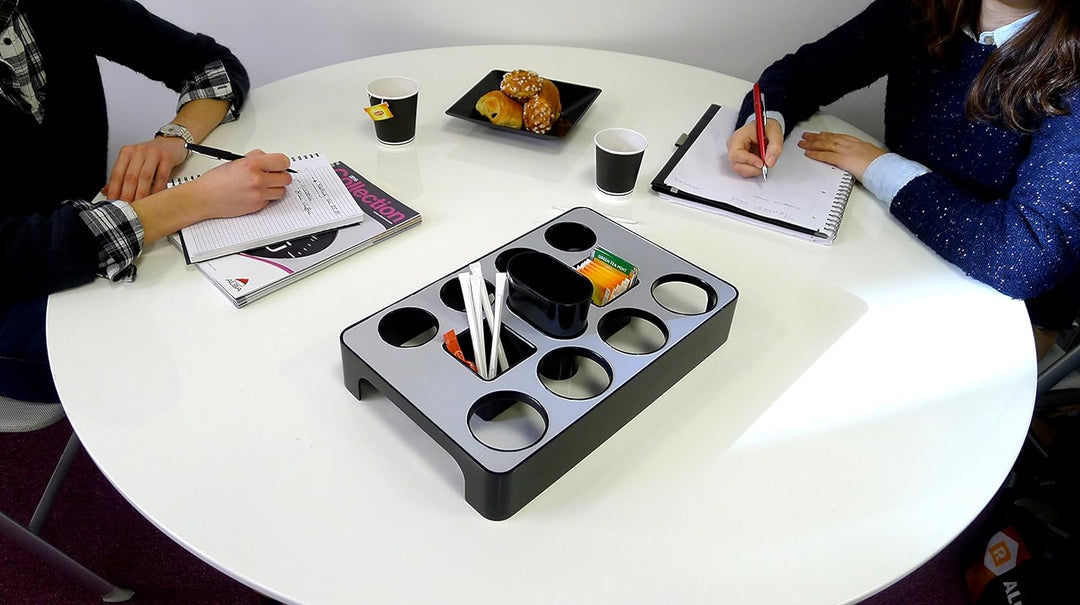 ALBA Spender Universal-Kaffeepads Aluminium Grau Metall und schwarz, Aluminium, Gris métal et Noir,