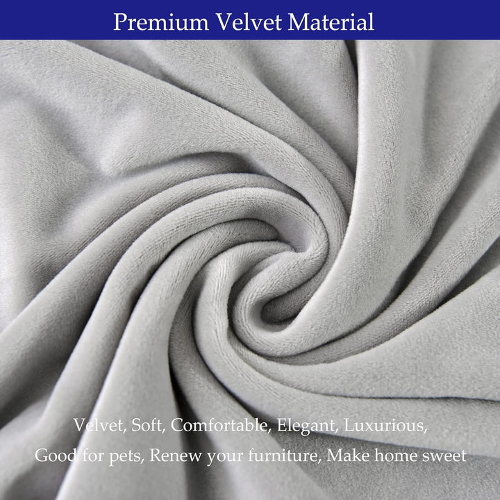 Morwealth 4er 6er Set Stuhlhussen, Stuhlbezug für Esszimmer Waschbar Samt Stretch Stuhl hussen Unive