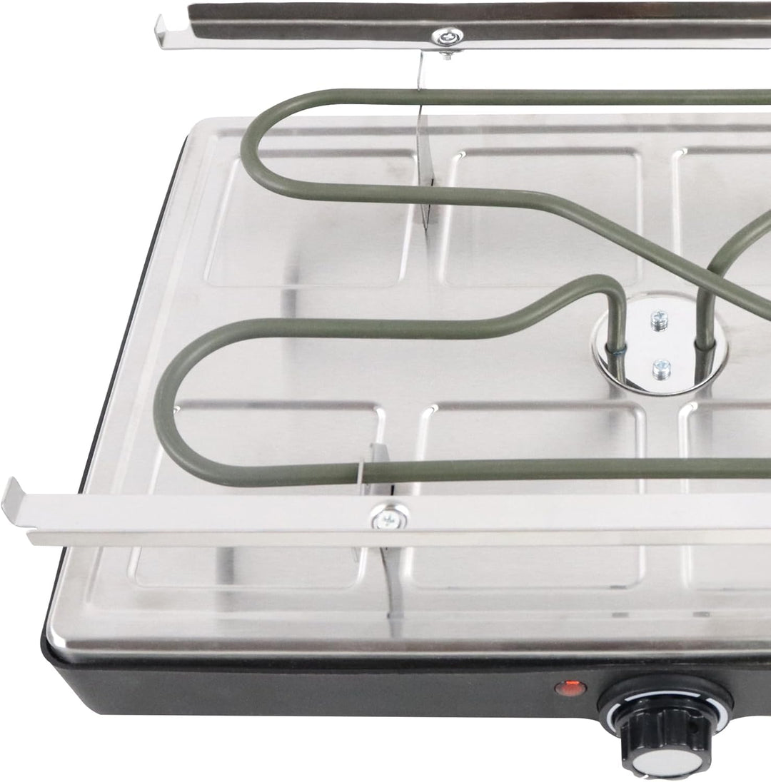 YUENFONG Raclette Grill Raclette für 8 Personen, Elektrogrill Grillplatte Tischgrill mit 8 Pfännchen