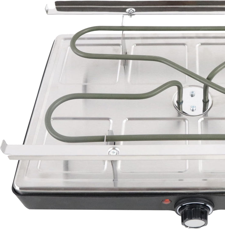 YUENFONG Raclette Grill Raclette für 8 Personen, Elektrogrill Grillplatte Tischgrill mit 8 Pfännchen