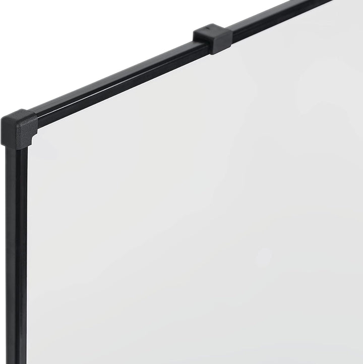 BoardsPlus Economy Magnetisches Whiteboard, 88 x 58 cm mit lackierter, trocken abwischbarer Stahlobe