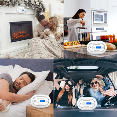 XINDUM Kohlenmonoxid Melder WLAN, 10 Jahre Batterie CO Melder mit APP, EN50291 Norm, LCD Anzeige, 85