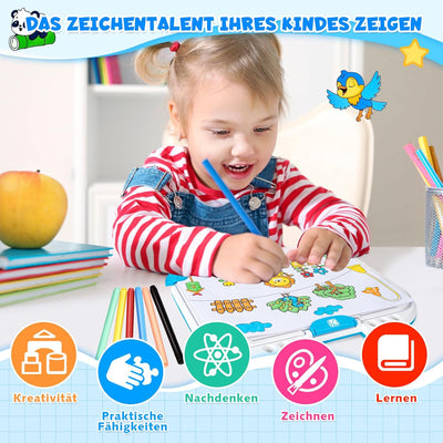 JONRRYIN Zeichenprojektor für Kinder - Zeichnen Lernen, Kreatives Zeichnen und Malen für Kinder 3+ J